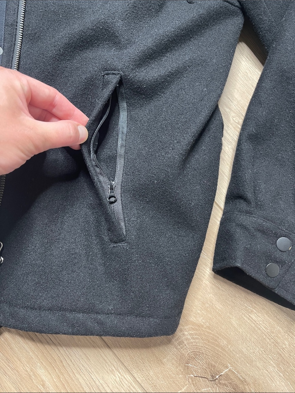 Nike Men's Warm Wool Blend Casual Jacket - Picture 10 of 13